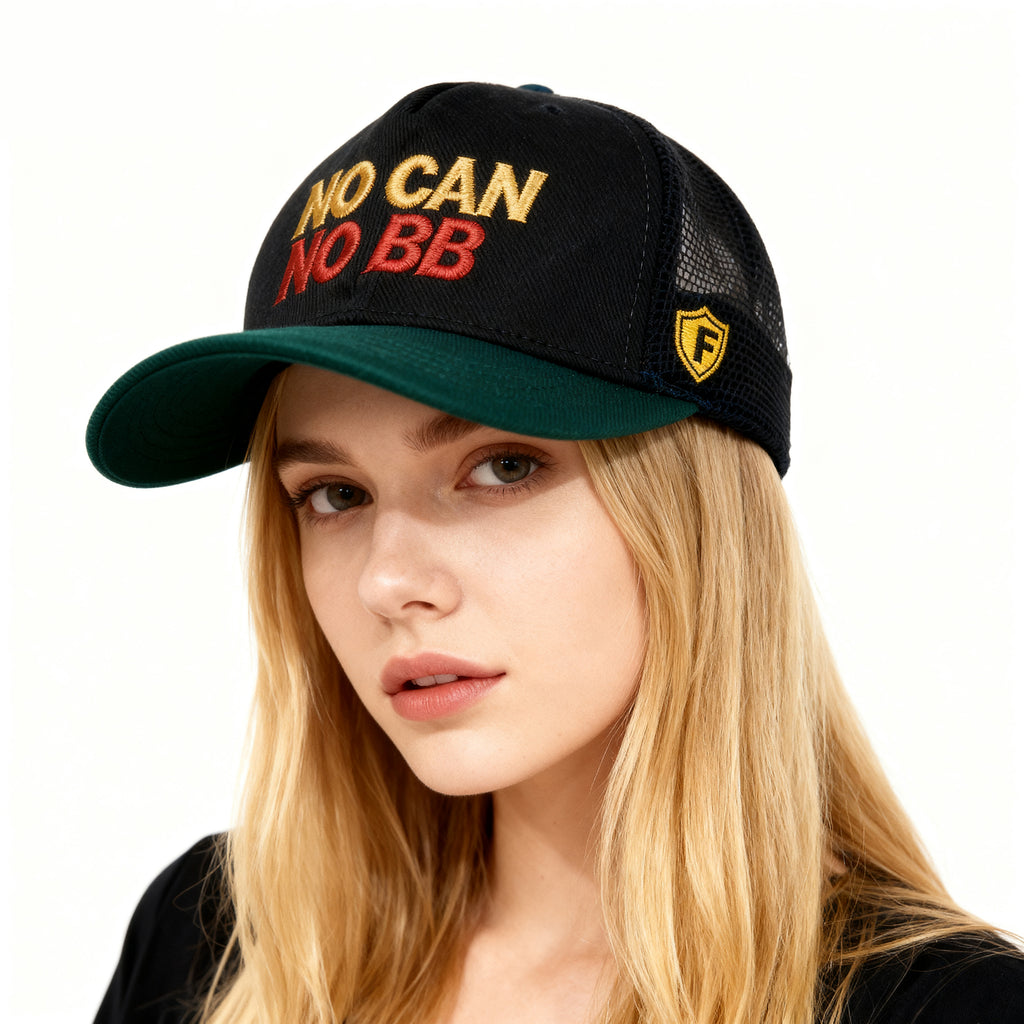 NO CAN NO BB Trucker Cap - Bold Statement Embroidered Hat