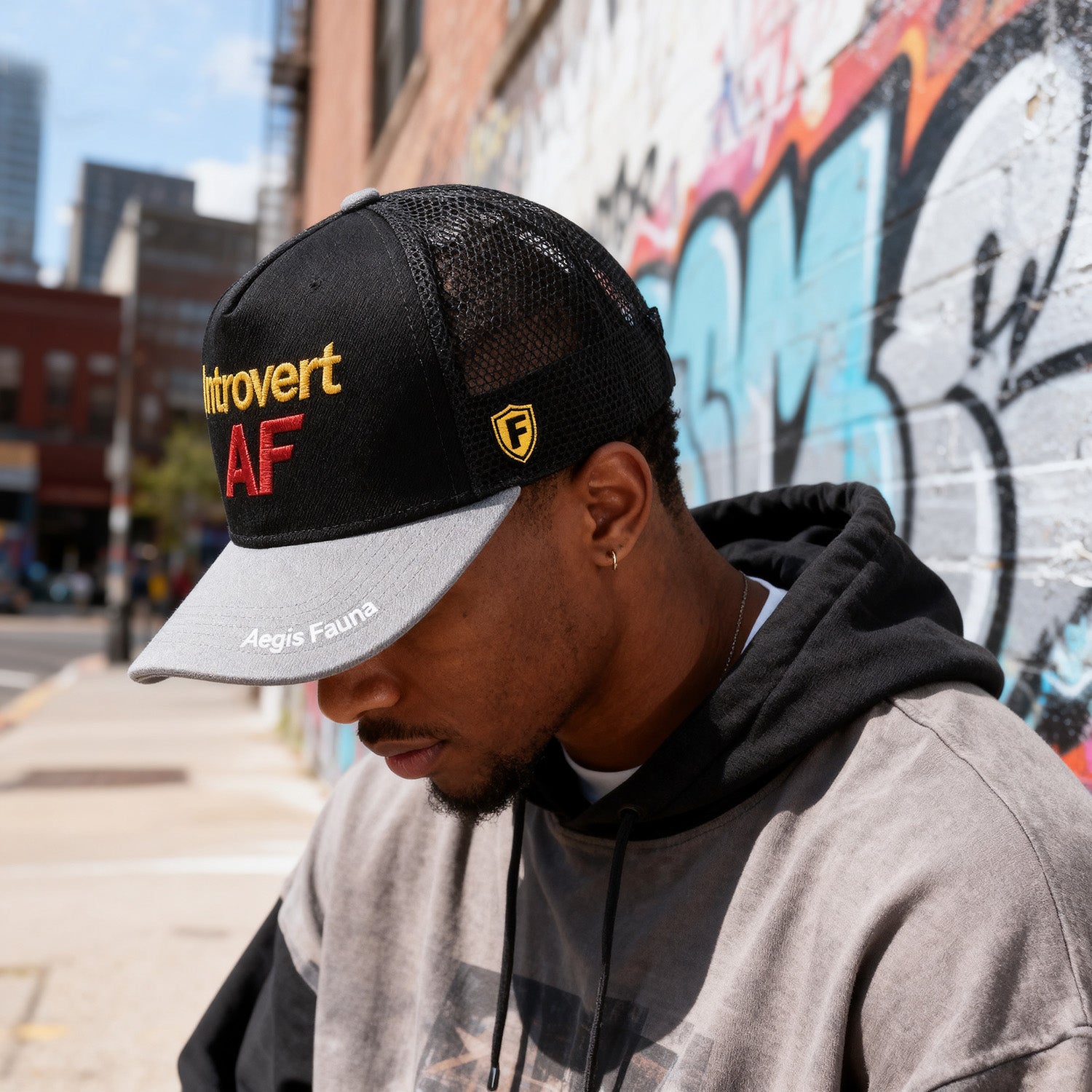 Custom Embroidered Trucker Hat - 3D Cotton Mesh Cap